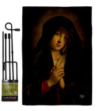 The Madonna in Sorrow - Faith & Religious Inspirational Vertical Impressions Decorative Flags HG192563 Made In USA