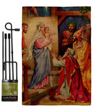 The Visit Of The Wise Men - Faith & Religious Inspirational Vertical Impressions Decorative Flags HG192564 Made In USA