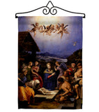 The Adoration of the Shepherds - Faith & Religious Inspirational Vertical Impressions Decorative Flags HG192567 Made In USA