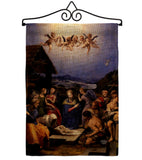 The Adoration of the Shepherds - Faith & Religious Inspirational Vertical Impressions Decorative Flags HG192567 Made In USA