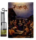 The Adoration of the Shepherds - Faith & Religious Inspirational Vertical Impressions Decorative Flags HG192567 Made In USA