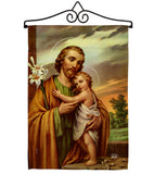 Joseph & Jesus - Faith & Religious Inspirational Vertical Impressions Decorative Flags HG192596 Made In USA