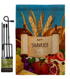 Celebrates Shavuot - Faith & Religious Inspirational Vertical Impressions Decorative Flags HG192607 Made In USA