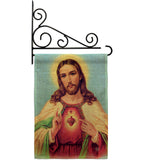 Sacred Heart Jesus - Faith & Religious Inspirational Vertical Impressions Decorative Flags HG192617 Made In USA