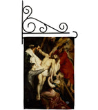 Descent From The Cross - Faith & Religious Inspirational Vertical Impressions Decorative Flags HG192622 Made In USA