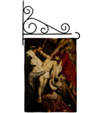 Descent From The Cross - Faith & Religious Inspirational Vertical Impressions Decorative Flags HG192622 Made In USA