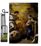 Feast of the Annunciation - Faith & Religious Inspirational Vertical Impressions Decorative Flags HG192623 Made In USA