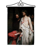 The Incredulity of Saint Thomas - Faith & Religious Inspirational Vertical Impressions Decorative Flags HG192624 Made In USA
