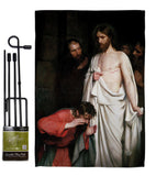 The Incredulity of Saint Thomas - Faith & Religious Inspirational Vertical Impressions Decorative Flags HG192624 Made In USA