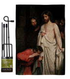 The Incredulity of Saint Thomas - Faith & Religious Inspirational Vertical Impressions Decorative Flags HG192624 Made In USA