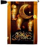 Blessed Eid - Faith & Religious Inspirational Vertical Impressions Decorative Flags HG192689 Made In USA