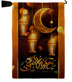 Blessed Eid - Faith & Religious Inspirational Vertical Impressions Decorative Flags HG192689 Made In USA