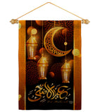 Blessed Eid - Faith & Religious Inspirational Vertical Impressions Decorative Flags HG192689 Made In USA