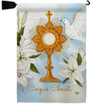 Corpus Christi - Faith & Religious Inspirational Vertical Impressions Decorative Flags HG192706 Made In USA