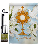 Corpus Christi - Faith & Religious Inspirational Vertical Impressions Decorative Flags HG192706 Made In USA