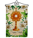 Lilys Corpus Christi - Faith & Religious Inspirational Vertical Impressions Decorative Flags HG192707 Made In USA