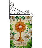 Lilys Corpus Christi - Faith & Religious Inspirational Vertical Impressions Decorative Flags HG192707 Made In USA