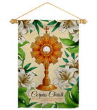 Lilys Corpus Christi - Faith & Religious Inspirational Vertical Impressions Decorative Flags HG192707 Made In USA