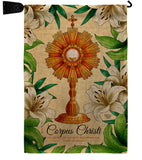 Lilys Corpus Christi - Faith & Religious Inspirational Vertical Impressions Decorative Flags HG192707 Made In USA