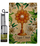 Lilys Corpus Christi - Faith & Religious Inspirational Vertical Impressions Decorative Flags HG192707 Made In USA