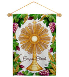Festival Corpus Christi - Faith & Religious Inspirational Vertical Impressions Decorative Flags HG192708 Made In USA