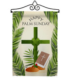 Happy Palm Sunday - Faith & Religious Inspirational Vertical Impressions Decorative Flags HG192714 Made In USA