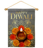 Festival Diwali - Faith & Religious Inspirational Vertical Impressions Decorative Flags HG192717 Made In USA