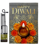 Festival Diwali - Faith & Religious Inspirational Vertical Impressions Decorative Flags HG192717 Made In USA