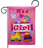 Baby Girl - Family Special Occasion Vertical Impressions Decorative Flags HG115068 Imported