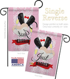 Just Married - Family Special Occasion Vertical Impressions Decorative Flags HG115102 Made In USA