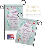 My Mother, My Friend - Family Special Occasion Vertical Impressions Decorative Flags HG115115 Made In USA