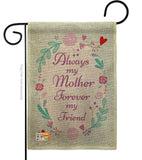 My Mother, My Friend - Family Special Occasion Vertical Impressions Decorative Flags HG115115 Made In USA