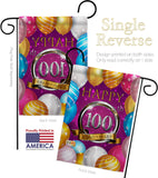 Happy 100th Anniversary - Family Special Occasion Vertical Impressions Decorative Flags HG115203 Made In USA