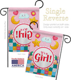 It's a Baby Girl - Family Special Occasion Vertical Impressions Decorative Flags HG115216 Made In USA