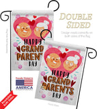 Happy Grandparents Day - Family Special Occasion Vertical Impressions Decorative Flags HG192612 Made In USA