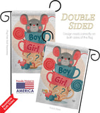 Mousy Boy Girl - Family Special Occasion Vertical Impressions Decorative Flags HG192674 Made In USA