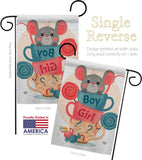 Mousy Boy Girl - Family Special Occasion Vertical Impressions Decorative Flags HG192674 Made In USA