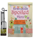 Grandkids Spoiled Here - Family Special Occasion Vertical Impressions Decorative Flags HG115003 Made In USA