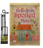 Grandkids Spoiled Here - Family Special Occasion Vertical Impressions Decorative Flags HG115003 Made In USA