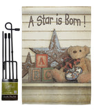 A Star is Born! - Family Special Occasion Vertical Impressions Decorative Flags HG115076 Made In USA