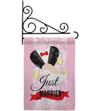 Just Married - Family Special Occasion Vertical Impressions Decorative Flags HG115102 Made In USA