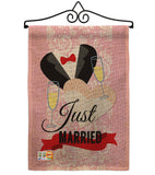 Just Married - Family Special Occasion Vertical Impressions Decorative Flags HG115102 Made In USA