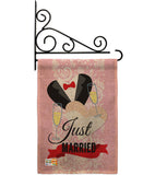 Just Married - Family Special Occasion Vertical Impressions Decorative Flags HG115102 Made In USA