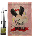 Just Married - Family Special Occasion Vertical Impressions Decorative Flags HG115102 Made In USA