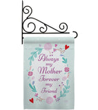 My Mother, My Friend - Family Special Occasion Vertical Impressions Decorative Flags HG115115 Made In USA