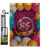 Happy 85th Anniversary - Family Special Occasion Vertical Impressions Decorative Flags HG115200 Made In USA