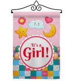 It's a Baby Girl - Family Special Occasion Vertical Impressions Decorative Flags HG115216 Made In USA