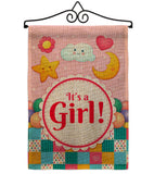 It's a Baby Girl - Family Special Occasion Vertical Impressions Decorative Flags HG115216 Made In USA