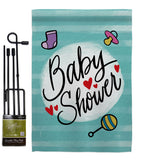 Baby Shower - Family Special Occasion Vertical Impressions Decorative Flags HG115217 Made In USA