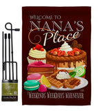 Nana Place - Family Special Occasion Vertical Impressions Decorative Flags HG115223 Made In USA